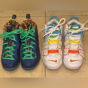 Kids Bundle Nike Basketball Sneakers Size 12.5c Used Good Condition Multicolor
